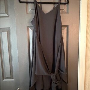 She + Sky Black Asymmetrical Dress